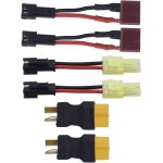 Kal - 6pcs cble de conversion t plug vers xt60 plug, sm - 2p plug vers mini small tamiya plug, sm - ...