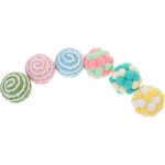 Kal - 6pièces balles a mordre pour chat lot de peluche colorées jouets interactifs pour balles amusantes ... Kal - 6pièces balles a mordre pour chat lot de peluche colorées jouets interactifs pour balles amusantes ...