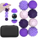 Kal - 8 pices boules magntiques en silicone, boules magntiques anti - stress, dcompression jouet, ...