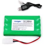 Kal - 9. 6v batterie 1500mah rechargeable aa nimh batterie pour rc tank et rc bateau jouets electriques ...