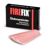 Kal - allume - feu a huile - pack de 100 mches de paraffine - rose