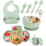 Kal - assiettes bb, set de couverts bebe 10 pices, bol, bavoir, cuillre, fourchette, gobelet bb ...