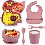 Kal - assiette set ventouse bb coffret repas bebe avec assiette bol cuillere fourchette bavoir tasse ...