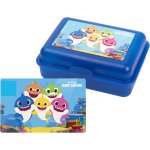 Kal - baby shark bote a djeuner sandwich bento lunch box avec sparateurs bleu