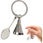 Kal - badminton, porte - cls de jeu de balle, porte - cls, , noir , 1