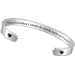 Kal - bracelets manchette maman papa cadeaux nol rglable grand - pre grand - mre cadeau d'anniversaire ...
