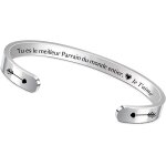 Kal - bracelets manchette maman papa cadeaux nol rglable grand - pre grand - mre cadeau d'anniversaire ...