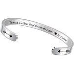 Kal - bracelets manchette maman papa cadeaux nol rglable grand - pre grand - mre cadeau d'anniversaire ...