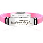 Kal - bracelet de remise de diplôme personnalisable acier inoxydable avec symbole de toque & la remise ... Kal - bracelet de remise de diplôme personnalisable acier inoxydable avec symbole de toque & la remise ...
