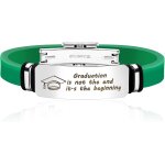 Kal - bracelet de remise de diplme personnalisable acier inoxydable avec symbole de toque & la remise ...