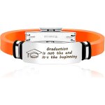Kal - bracelet de remise de diplme personnalisable acier inoxydable avec symbole de toque & la remise ...