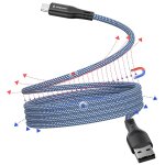 Kal - câble magnétique usb - c enroulé usb - a vers usb - c, câble usb - c rétractable de 1 m, en nylon ... Kal - câble magnétique usb - c enroulé usb - a vers usb - c, câble usb - c rétractable de 1 m, en nylon ...
