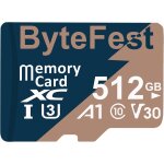 Kal - carte mmoire microsd 512go avec adaptateurs, uhs - i u3 c10 v30 4k uhd, tf card pour camras d'action ...