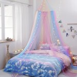 Kal - ciel de lit arc - en - ciel princesse : 1 ensemble de moustiquaire de dôme pour filles, moustiquaire ... Kal - ciel de lit arc - en - ciel princesse : 1 ensemble de moustiquaire de dôme pour filles, moustiquaire ...