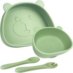 Kal - coffret repas bebe, vaisselle bb 4 pices, set repas bb, bol ventouse pour bb, couvert bebe, ...