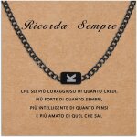 Kal - collier en acier inoxydable lettre initiale de a a z noire pour homme, collier avec pendentif initial ...