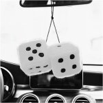 Kal - cube de ds de peluche suspendu, ds en peluche avec pois a suspendre au rtroviseur effet rtro, ...