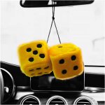 Kal - cube de ds de peluche suspendu, ds en peluche avec pois a suspendre au rtroviseur effet rtro, ...