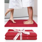 Kal - decohometextil - lot de 2 tapis de bain bordeaux en 100 % coton - de qualité supérieure - doux ... Kal - decohometextil - lot de 2 tapis de bain bordeaux en 100 % coton - de qualité supérieure - doux ...
