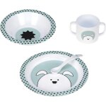 Kal - ensemble de vaisselle pour enfants (assiette, tasse, petit bol, cuillère) sans mélamine, sans bpa, ... Kal - ensemble de vaisselle pour enfants (assiette, tasse, petit bol, cuillère) sans mélamine, sans bpa, ...