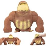 Kal - figurine de gorille anti stress, gorille anti stress squishy, marron jouet monkey anti - anxit, ...