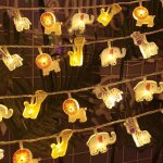 Kal - guirlande lumineuse animale, 2 m, 12 led, pour chambre d'enfant, lumires dcoratives pour poussette, ...