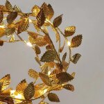 Kal - guirlande lumineuse led dore de 2 / 3 / 5 m pour mariage, fte d'anniversaire, dcoration murale, ...