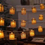 Kal - guirlande lumineuse rtro a 10 led a piles pour intrieur, chambre a coucher, dcoration de jardin, ...