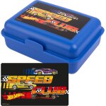Kal - hot wheels speed club bote a sandwich pour enfants avec sparateur bleu