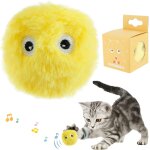 Kal - jouet pour chat interactif, avec les cris des oiseaux, grenouilles et grillons, balles pour chats ...