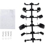 Kal - kit de rétroviseurs en plastique pour voiture 1 / 10 modèle rc coque de simulation générale accessoires ... Kal - kit de rétroviseurs en plastique pour voiture 1 / 10 modèle rc coque de simulation générale accessoires ...