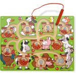Kal - labyrinthe de numros avec baguette aimante, jouet en bois montessori, jouets d'eveil et 1er age, ...