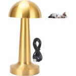 Kal - lampe de table champignon rechargeable par usb 3 couleurs a intensité variable en métal mignonne ... Kal - lampe de table champignon rechargeable par usb 3 couleurs a intensité variable en métal mignonne ...