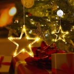 Kal - lumires d'toile de noel exterieur, fentre dcorative de nol avec etoile, led rideau lumineux ...