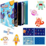 Kal - montessori quiet book, livre sensoriel interactif busy book, jouet, livre calme montessori toddlers ...