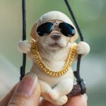 Kal - ornements de voiture, chien jaune labrador pendentif miroir de voiture rétroviseur ornements suspendu ... Kal - ornements de voiture, chien jaune labrador pendentif miroir de voiture rétroviseur ornements suspendu ...