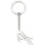 Kal - porte - cls elgant en acier inoxydable avec pendentif poney mignon, cadeaux pour femmes, cadeau ...