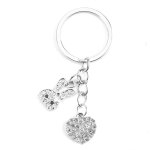 Kal - porte cls elgant, pendentif c?ur et lapin en imitation diamant, cadeau pour femme, cadeau d'anniversai ...