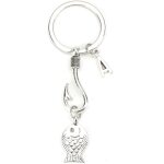 Kal - porte - cls elgant, pendentif poisson et pche, cadeau elgant pour les pcheurs et les pcheurs, ...