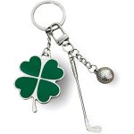 Kal - porte - cls de golf avec trfle porte - bonheur - pendentif club de golf et balle de golf - cadeau ...