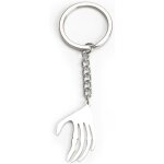 Kal - porte - cls griffe tendance en mtal argent, enseignante, cadeau d'anniversaire, cadeau d'amiti, ...