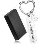 Kal - porte - cls avec pendentif de trfle a quatre feuilles porte - cls de coeur du schaffst das cadeaux ...