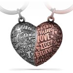 Kal - porte - cls puzzle en forme de c?ur - pice de puzzle d'amour - pendentif c?ur -  je t'aime  ...