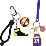 Kal - porte clef pendentif basketball, 2pcs porte - cls de basketball, porte cls maillot, basketball ...