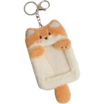 Kal - porte - photocartes en peluche avec porte - cls, pochette de protection pour carte d'identit, ...