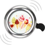 Kal - sonnette de vélo pour enfant avec 4 autocollants, accessoire de vélo argenté, mini sonnette de ... Kal - sonnette de vélo pour enfant avec 4 autocollants, accessoire de vélo argenté, mini sonnette de ...