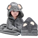 Kalanka - 1 pièces cape de bain bébé a capuche, 80 x 80cm sortie de bain bébé super absorbante, drap ... Kalanka - 1 pièces cape de bain bébé a capuche, 80 x 80cm sortie de bain bébé super absorbante, drap ...