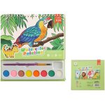 Kalanka - 1 pices peinture a l'eau avec couleurs, pinceaux et lavabo pour les tout - petits papier a ...