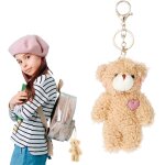 Kalanka - 1 porte - cl peluche teddybear pour enfants, porte - cl kawaii, accessoire de sac, cadeau ...