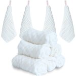 Kalanka - 10 pcs débarbouillettes bébé en mousseline, coton biologique, serviettes visage de bébé réutilisable ... Kalanka - 10 pcs débarbouillettes bébé en mousseline, coton biologique, serviettes visage de bébé réutilisable ...